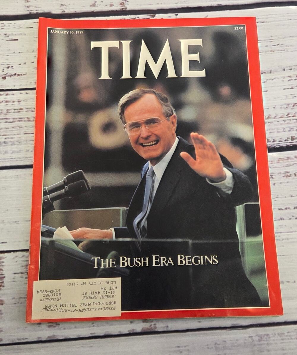Time Magazine Jan 30 1989 The Bush Era Begins George Bush Cover